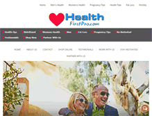 Tablet Screenshot of healthfirstpro.com